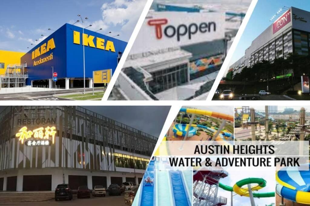 Viva Homestay @ Jb Mount Austin Ikea, Aeon, Toppen, Bubble Tea Town Johor Bahru Exterior foto